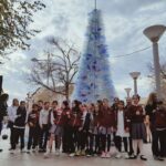 Xàbia’s schoolchildren set up Eco-Christmas Tree once again